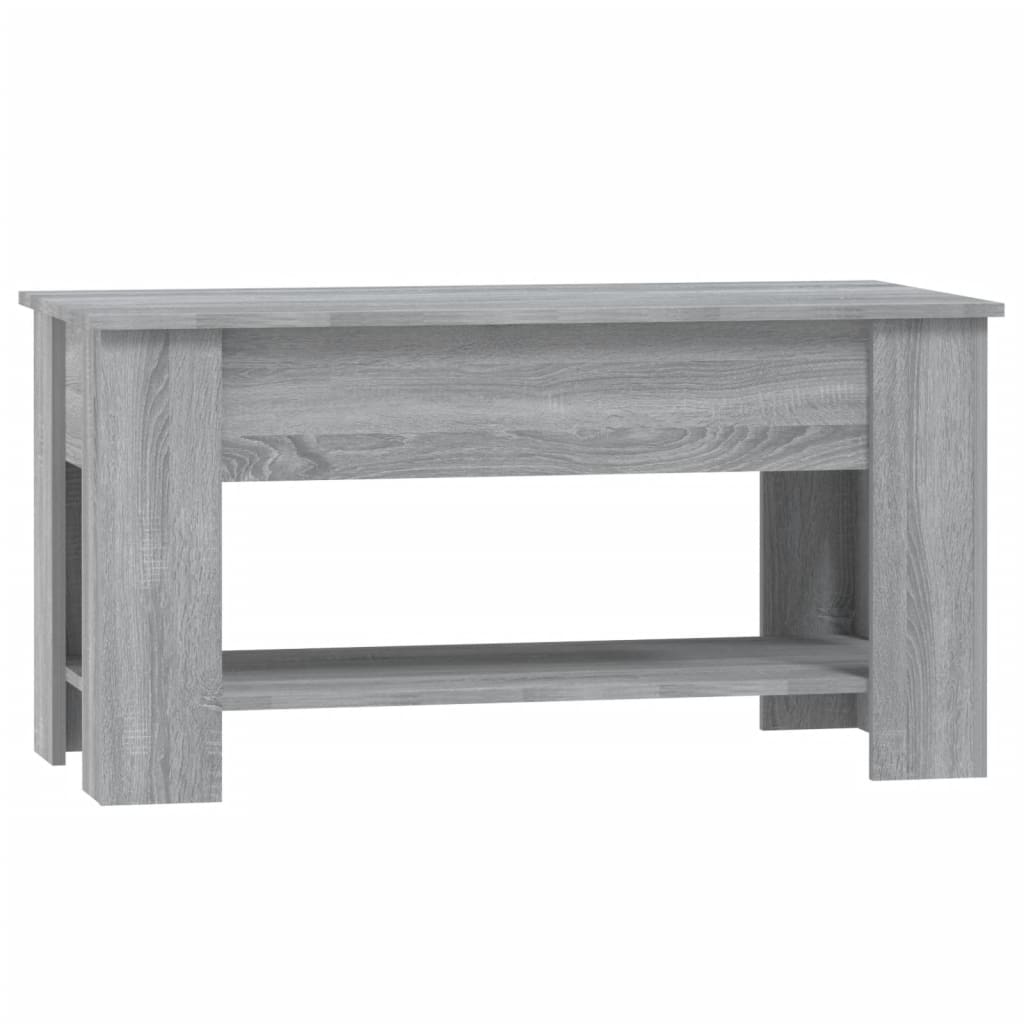 Table basse Sonoma grise 101x49x52 cm en bois