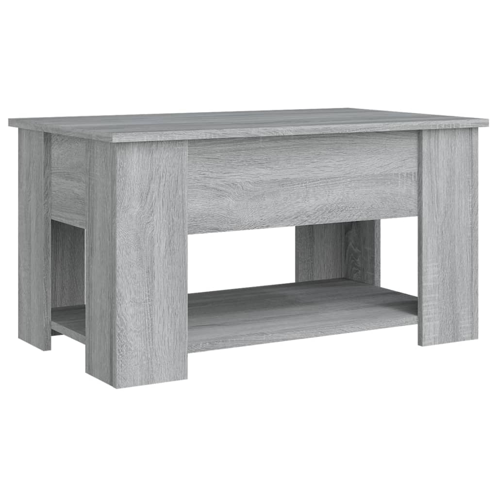 Table basse Sonoma grise 79x49x41 cm en bois