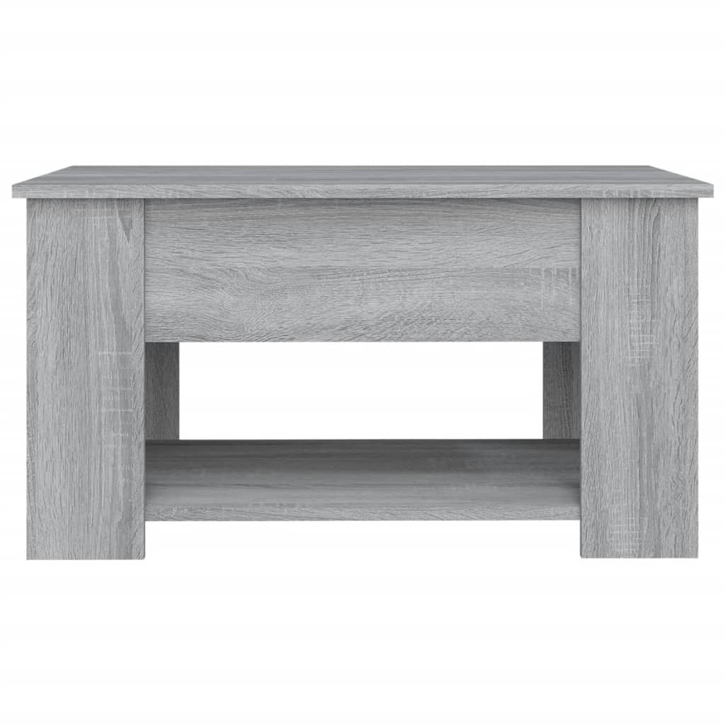 Table basse Sonoma grise 79x49x41 cm en bois