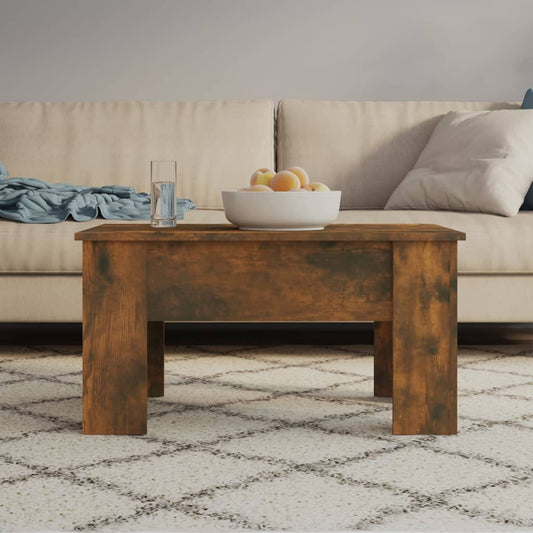 Coffee table smoked oak 79x49x41 cm wood material