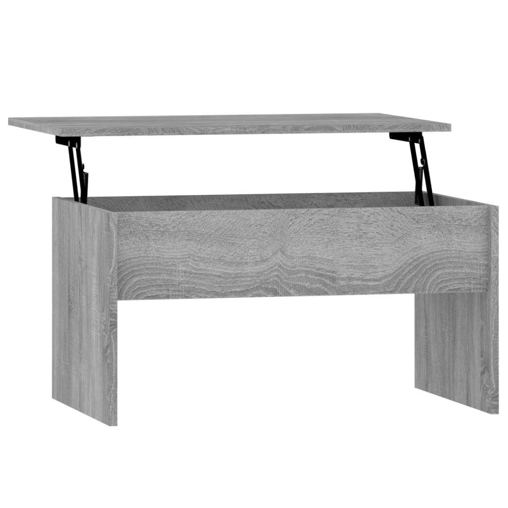 Table basse Sonoma grise 80x50,5x41,5 cm en bois