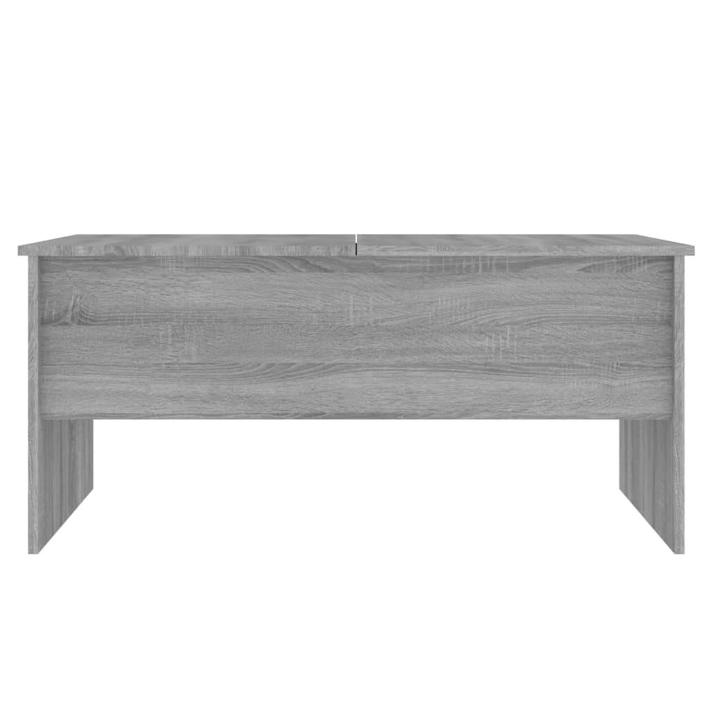 Table basse grise Sonoma 102x50,5x46,5 cm en bois