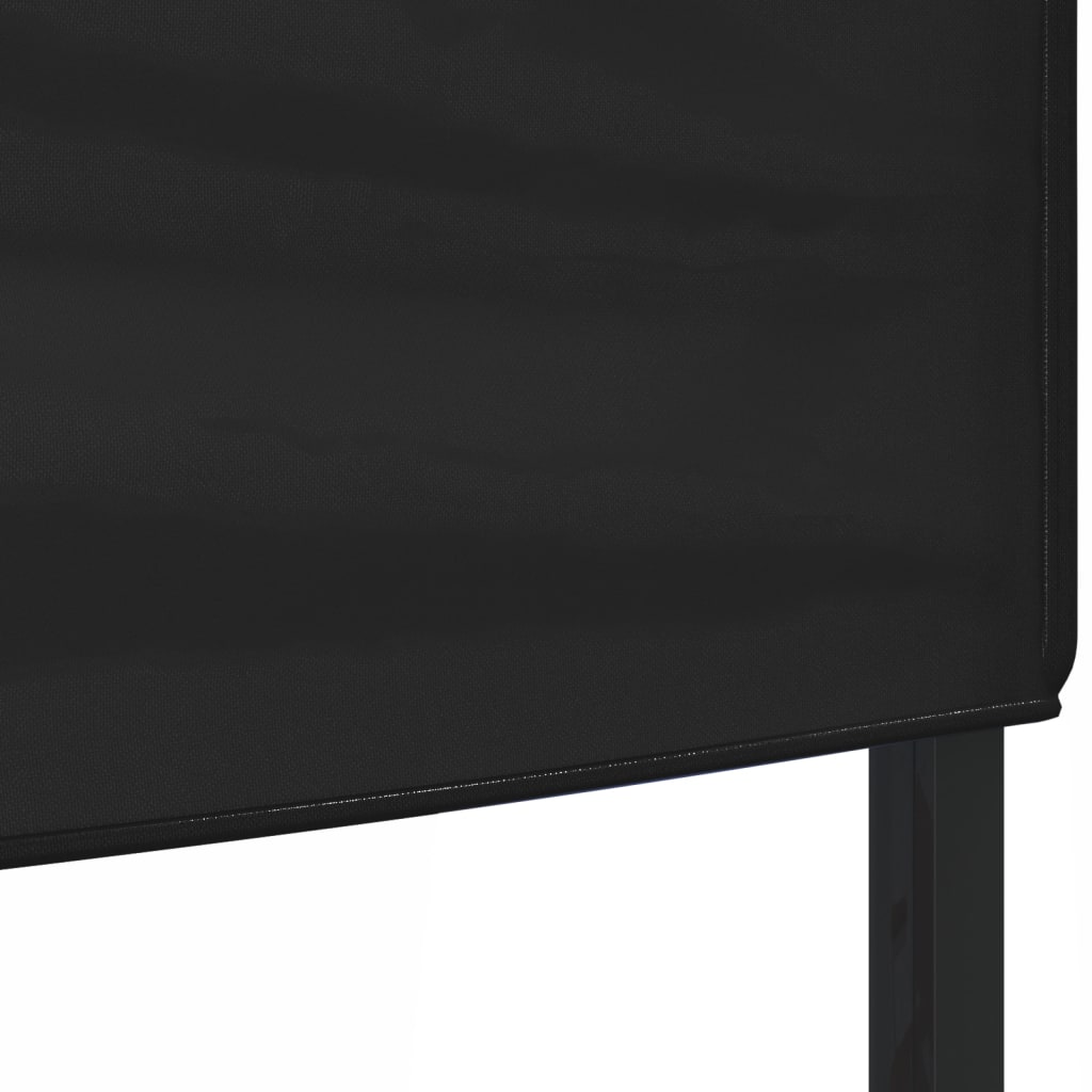 Tente de fête pliable noire 2x2 m