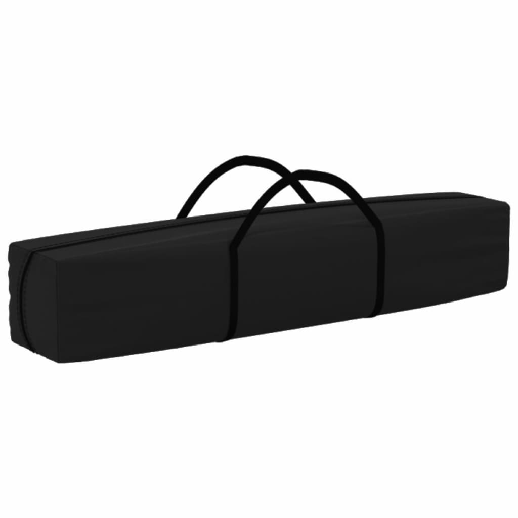 Tente de fête pliable noire 2x2 m