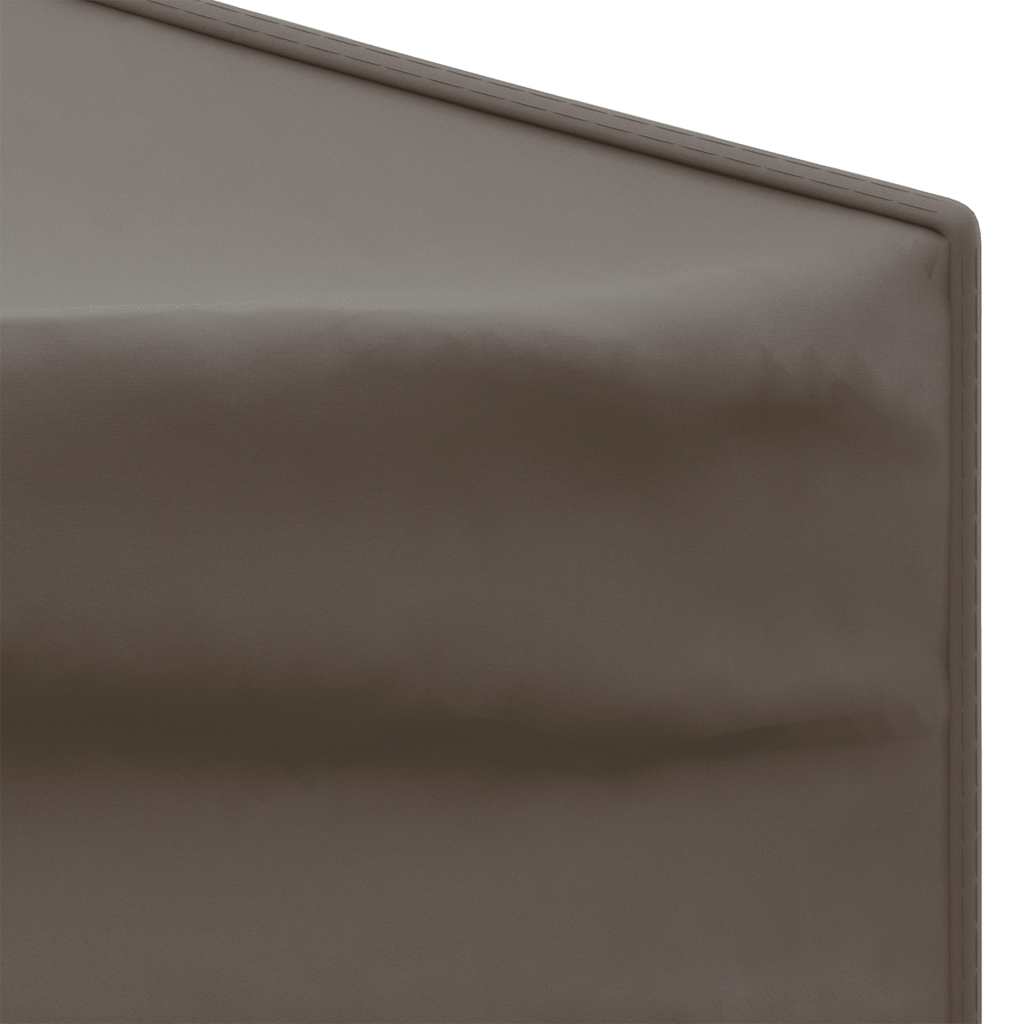 Tente de fête pliable avec parois latérales taupe 2x2 m