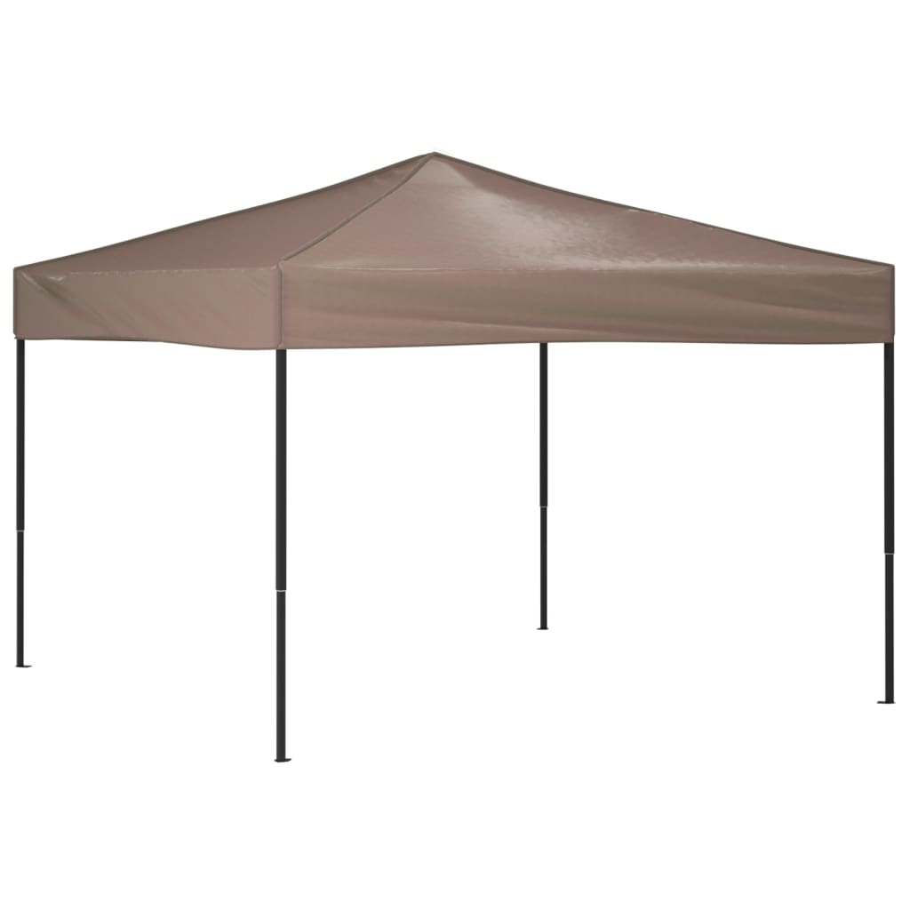 Tente de fête pliable taupe 3x3 m