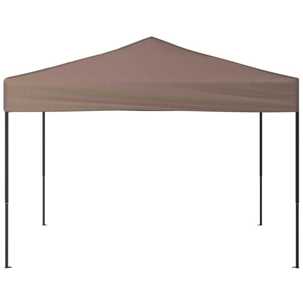 Tente de fête pliable taupe 3x3 m