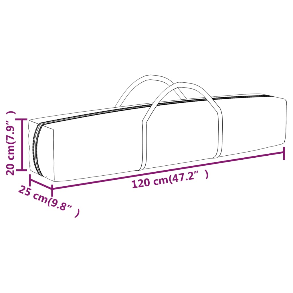Tente de fête pliable taupe 3x3 m