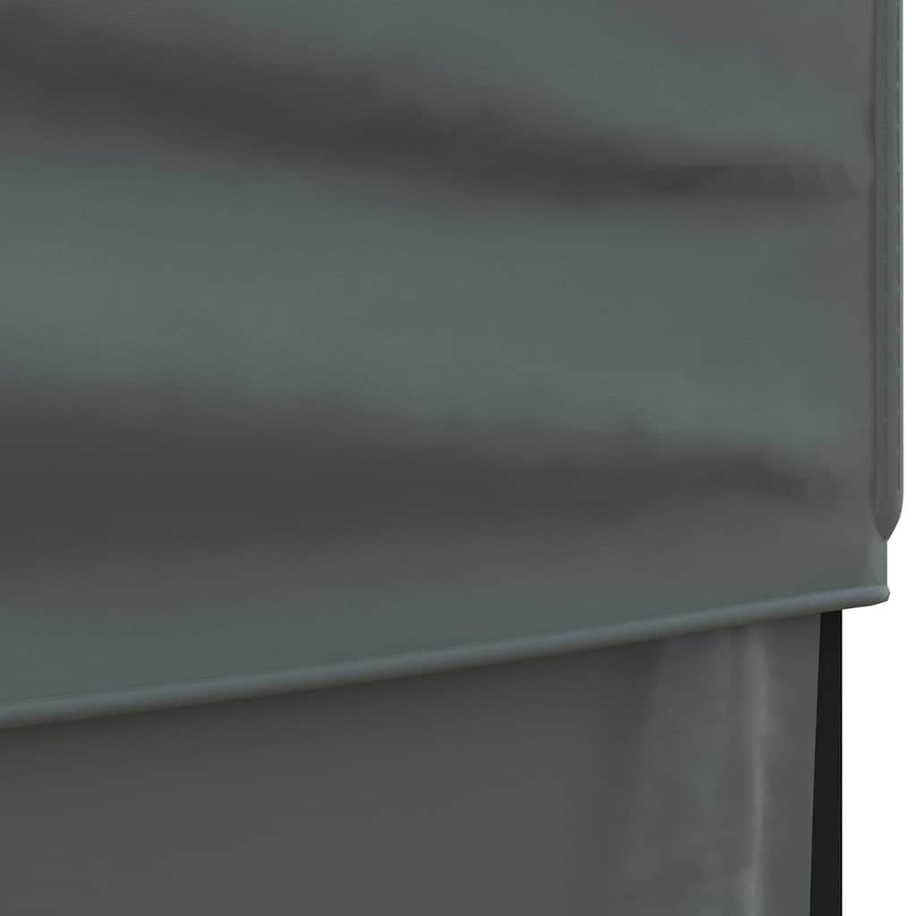 Tente de fête pliable avec parois latérales anthracite 3x3 m