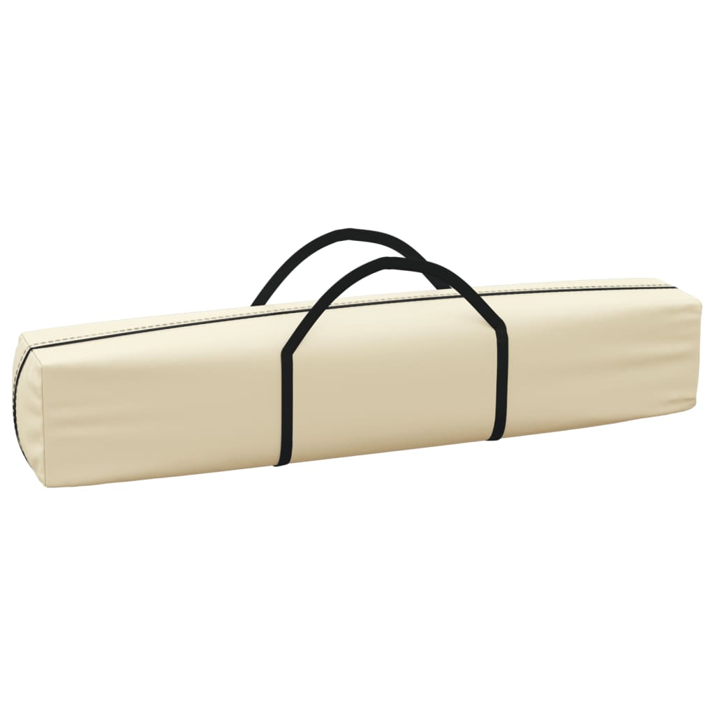 Tente de fête pliable avec parois latérales crème 3x3 m