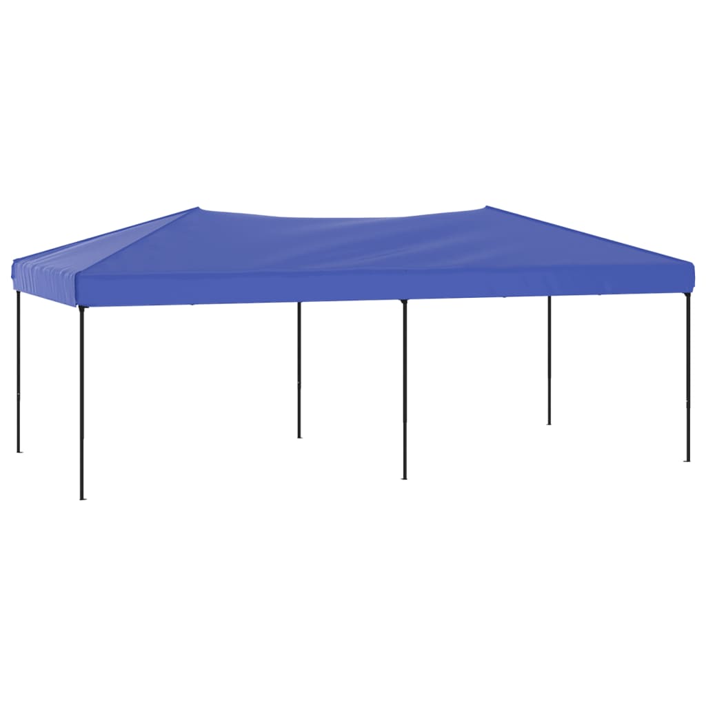 Tente de fête pliable bleue 3x6 m