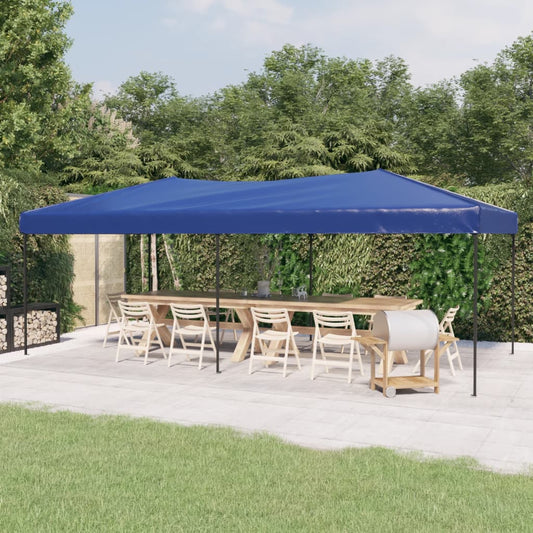 Tente de fête pliable bleue 3x6 m