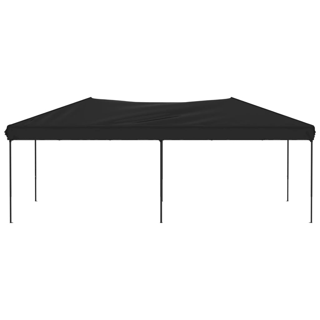 Tente de fête pliable noire 3x6 m