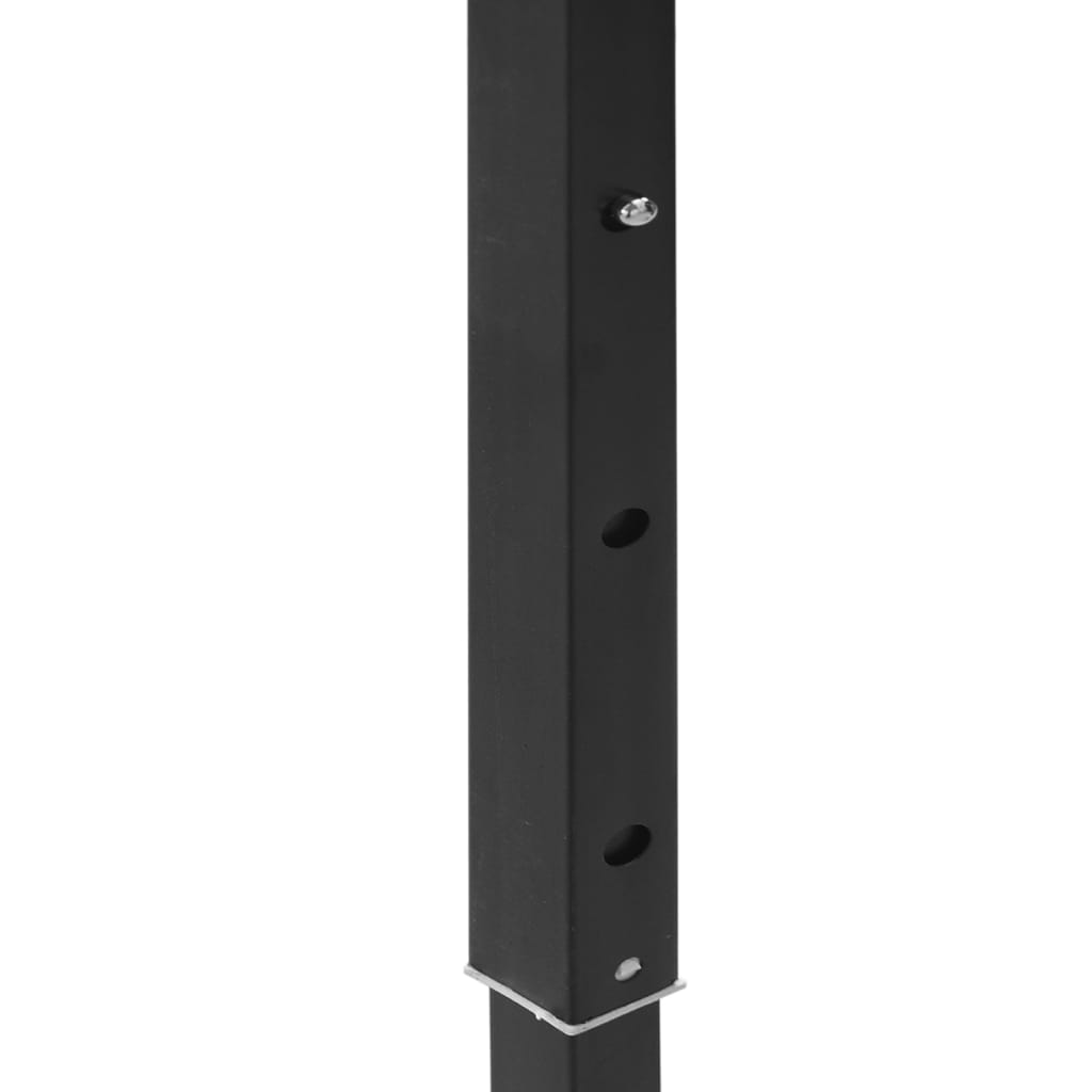 Tente de fête pliable noire 3x6 m
