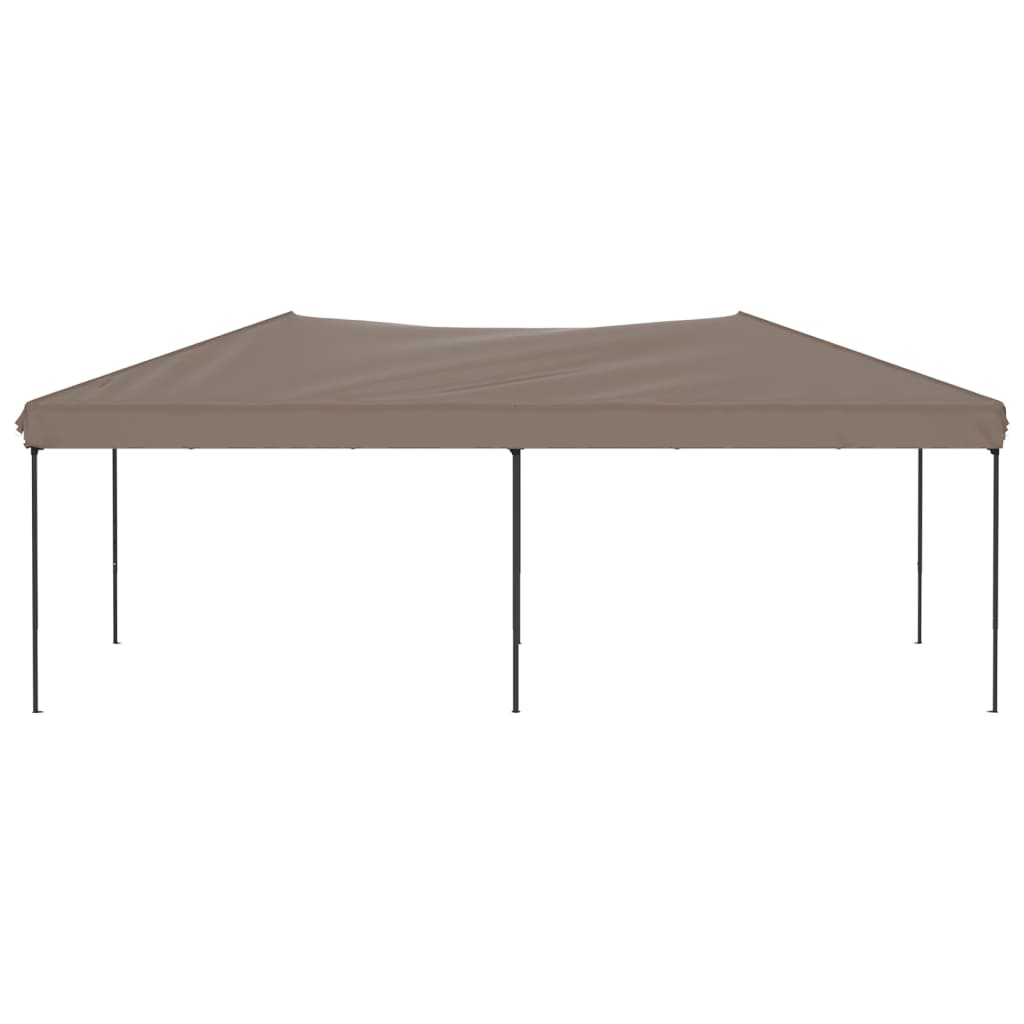 Tente de fête pliable taupe 3x6 m