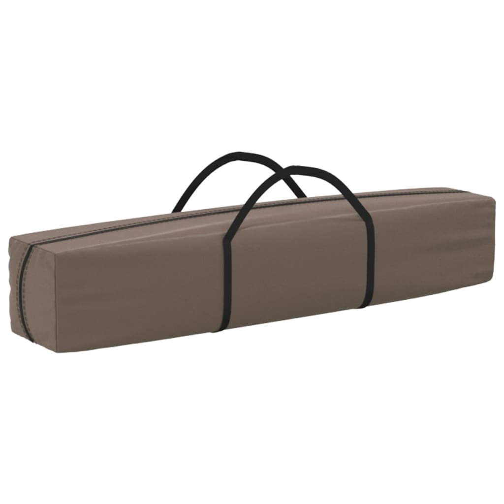 Tente de fête pliable taupe 3x6 m