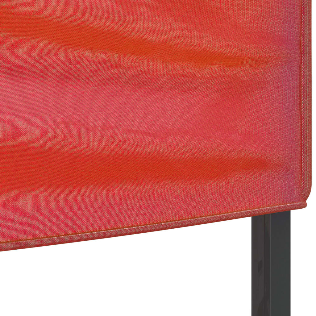 Tente de fête pliable rouge 3x6 m