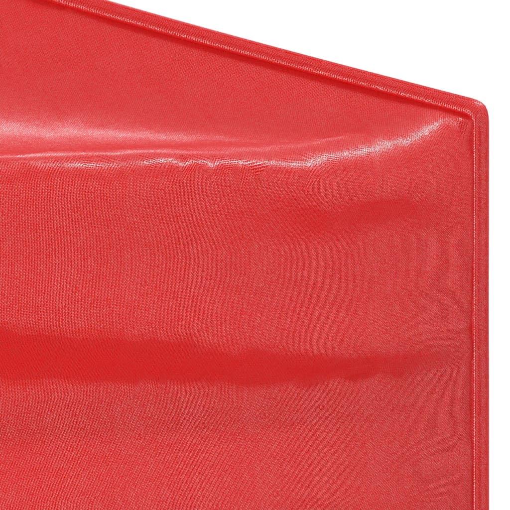 Tente de fête pliable rouge 3x6 m