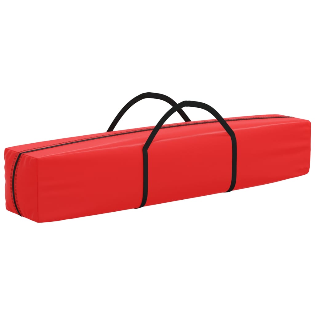 Tente de fête pliable rouge 3x6 m