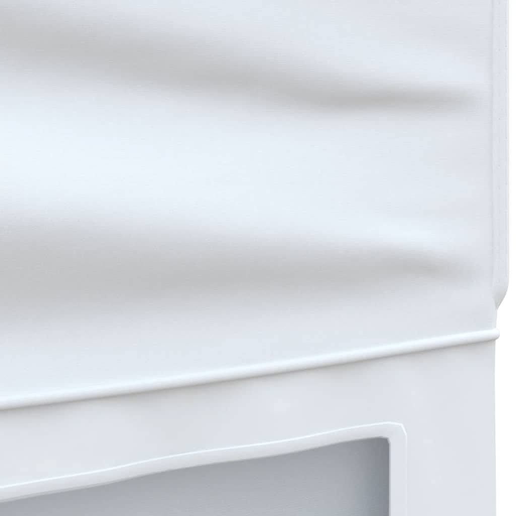 Tente de fête pliable avec parois latérales blanc 3x6 m