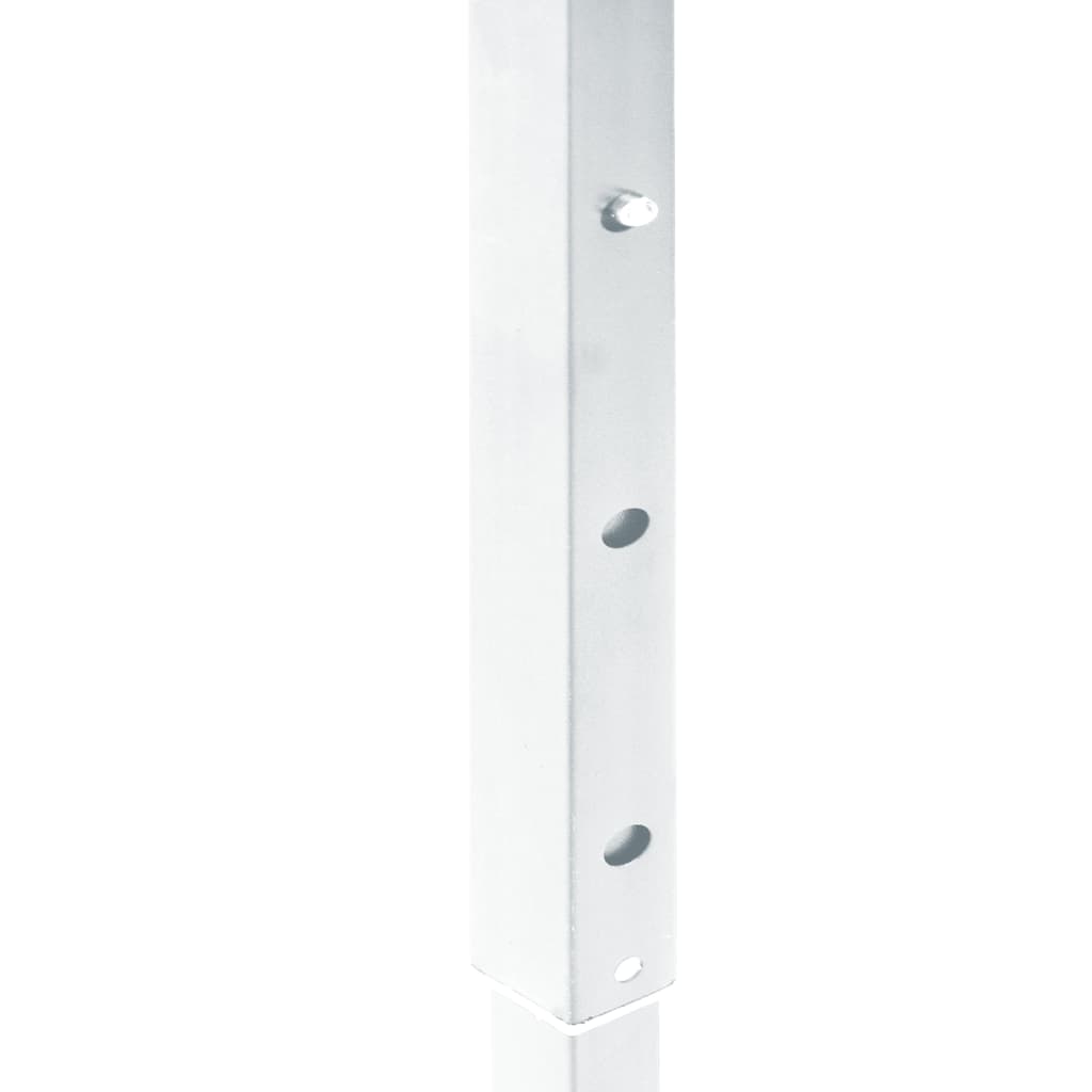 Tente de fête pliable avec parois latérales blanc 3x6 m