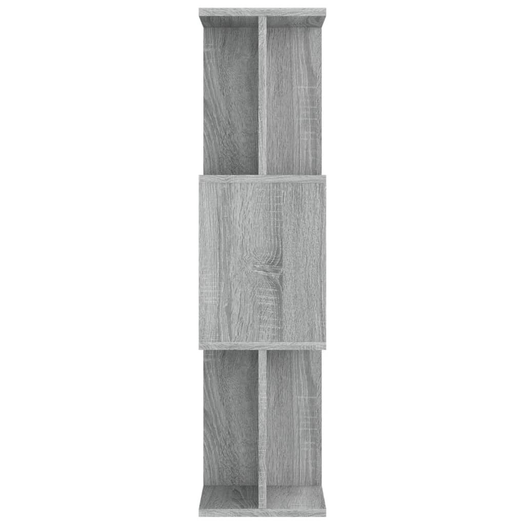 Bibliothèque/séparateur de pièce gris Sonoma 80x24x96 cm matériau bois