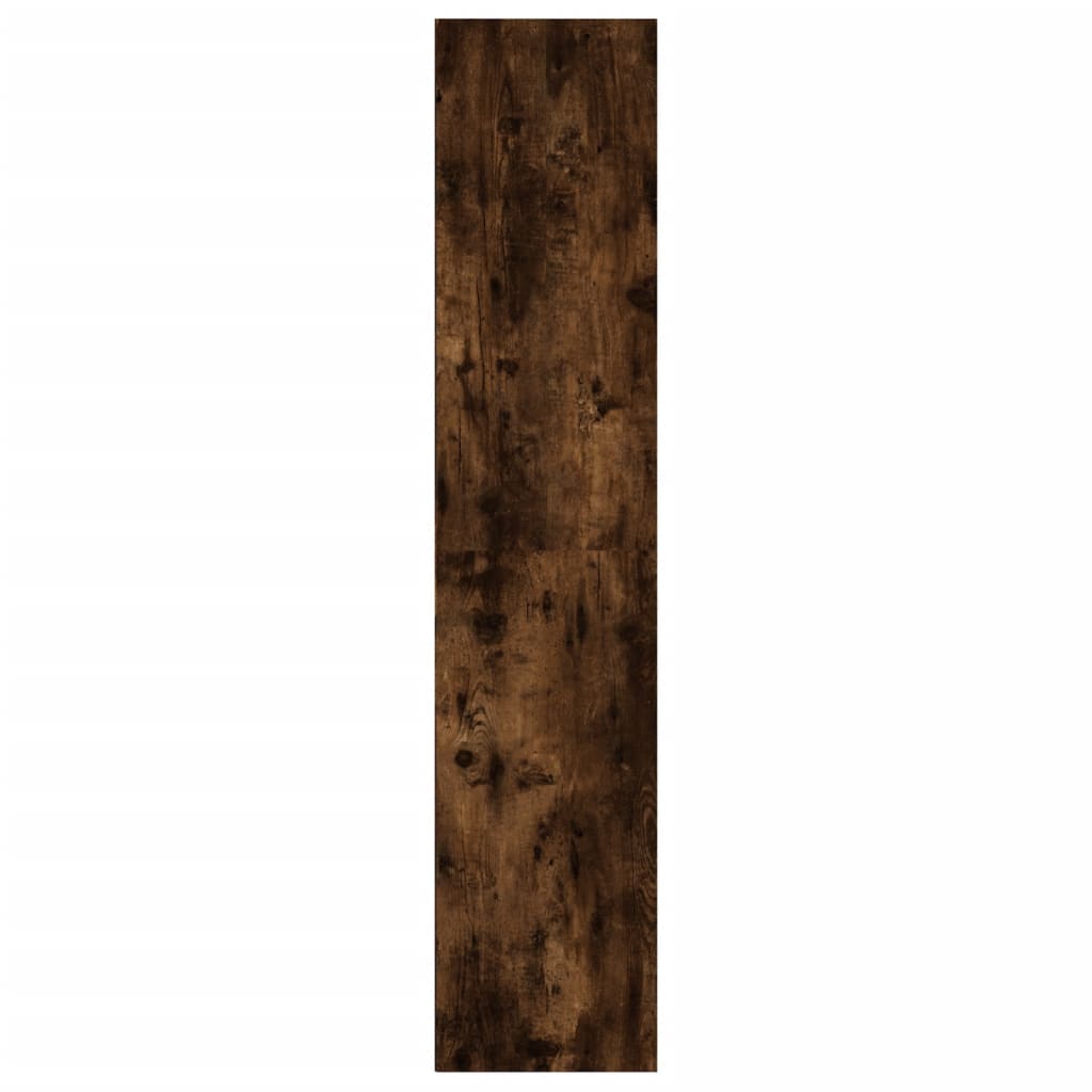 Bibliothèque/meuble TV chêne fumé 36x30x143cm matériau bois