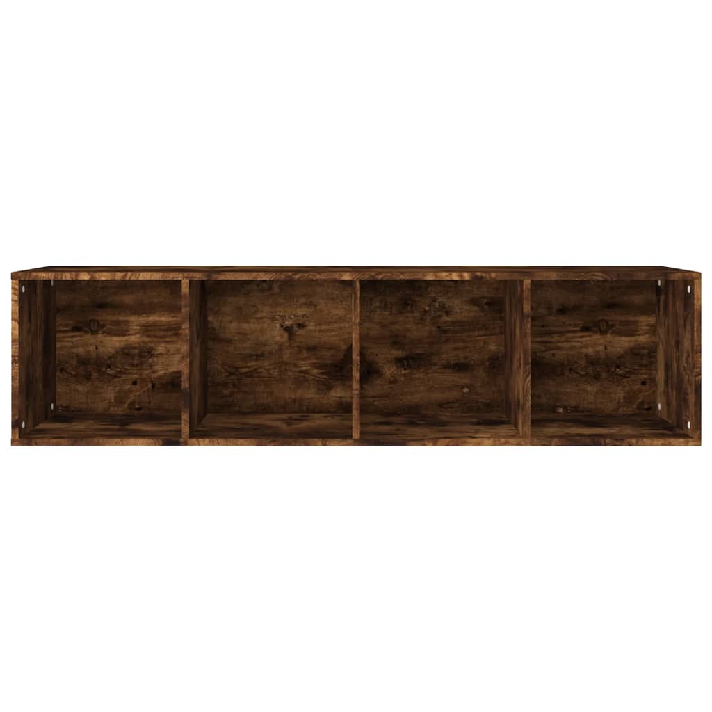 Bibliothèque/meuble TV chêne fumé 36x30x143cm matériau bois