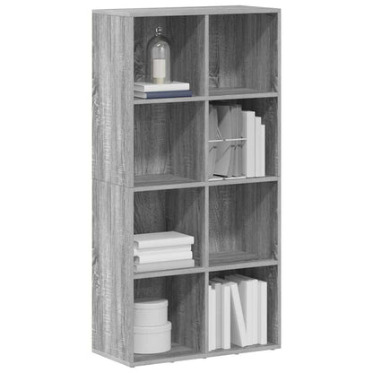 Bücherregal/Sideboard Grau Sonoma 66×30×130 cm Holzwerkstoff