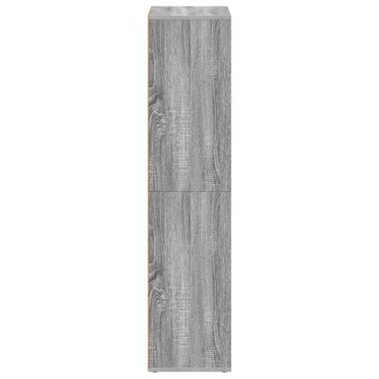 Bücherregal/Sideboard Grau Sonoma 66×30×130 cm Holzwerkstoff
