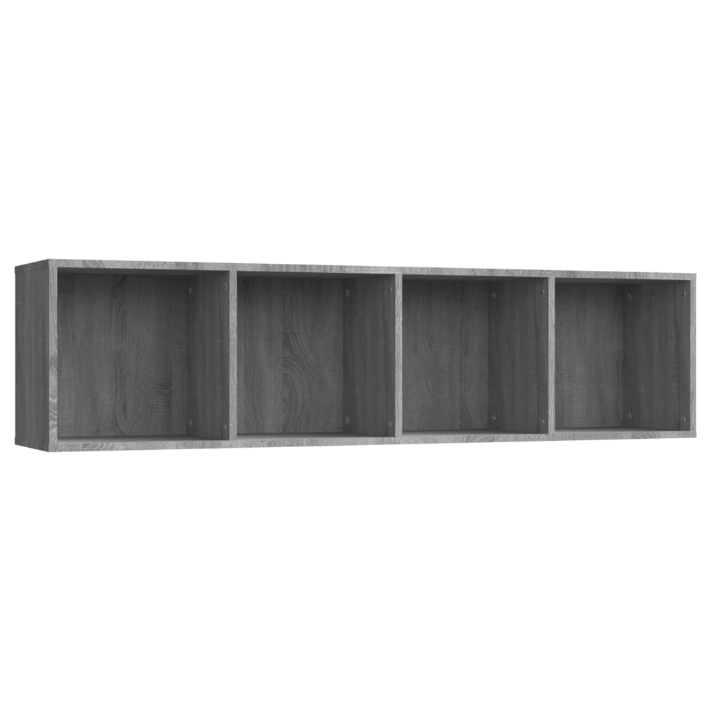 Bibliothèque/meuble TV gris Sonoma 143x30x36cm matériau bois