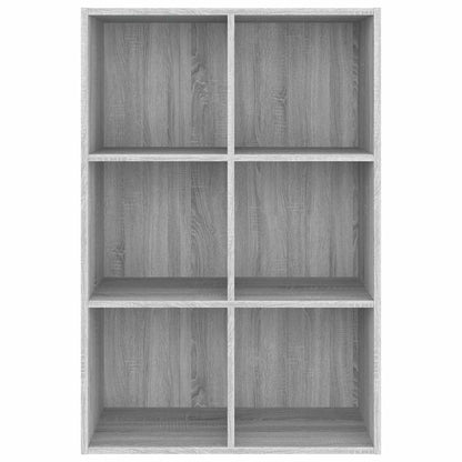 Bücherregal/Sideboard Grau Sonoma 66x30x98 cm Holzwerkstoff