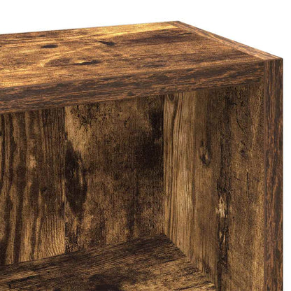 CD-Regale 2 Stk. Räuchereiche 21x16x93,5 cm Holzwerkstoff