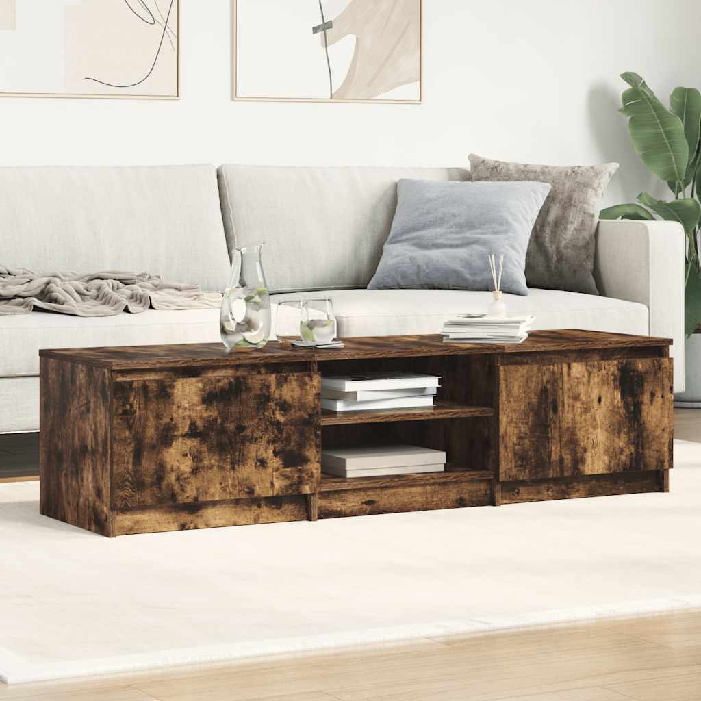 TV-Schrank Räuchereiche 140x40x35,5 cm Holzwerkstoff