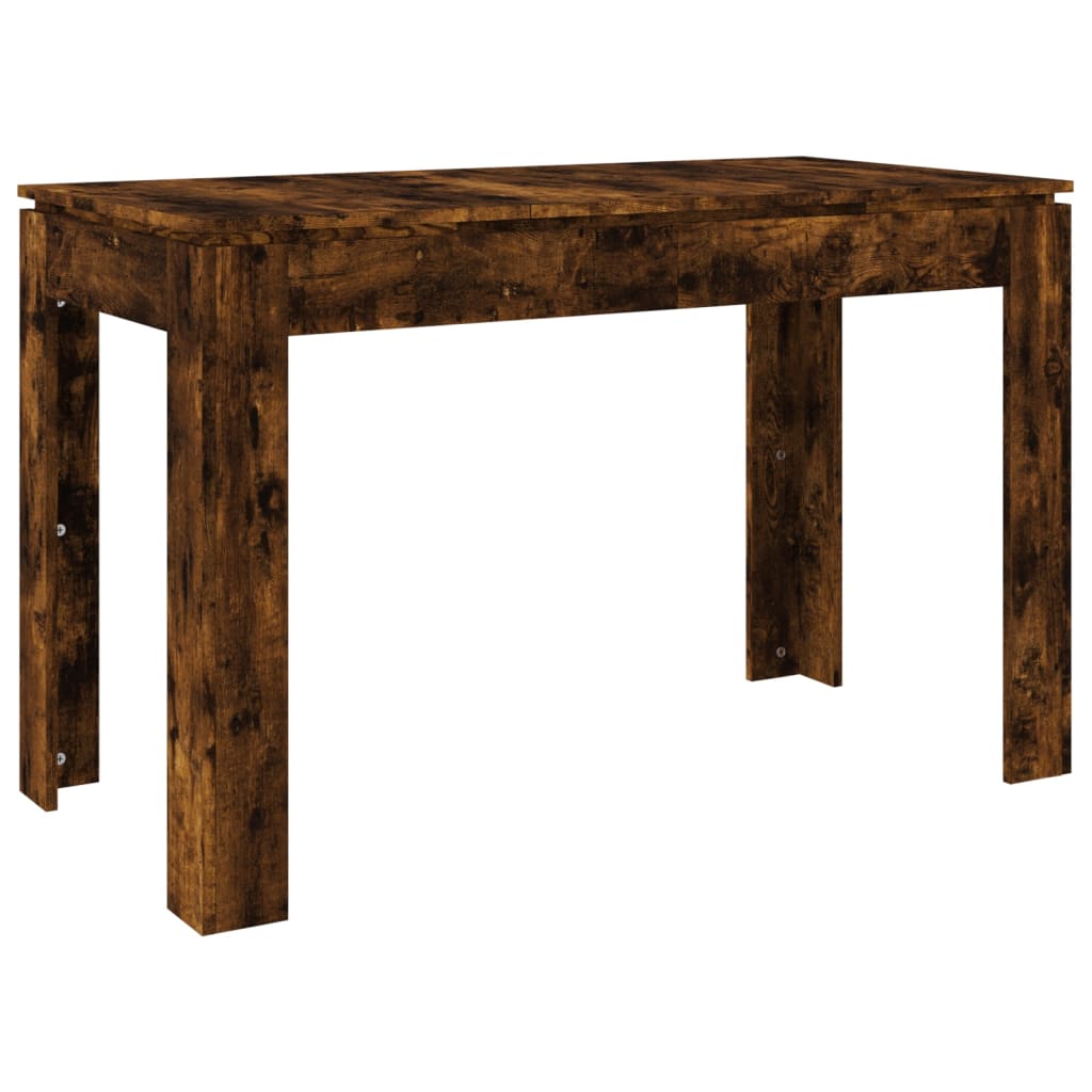 Table à manger chêne fumé 120x60x76 cm matériau bois