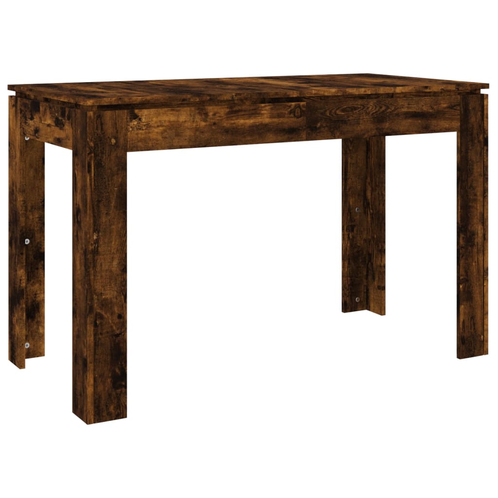 Table à manger chêne fumé 120x60x76 cm matériau bois