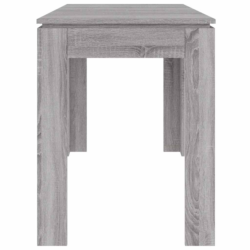 Table à manger grise Sonoma 120x60x76 cm en bois