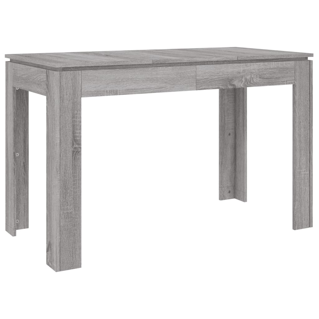 Table à manger grise Sonoma 120x60x76 cm en bois