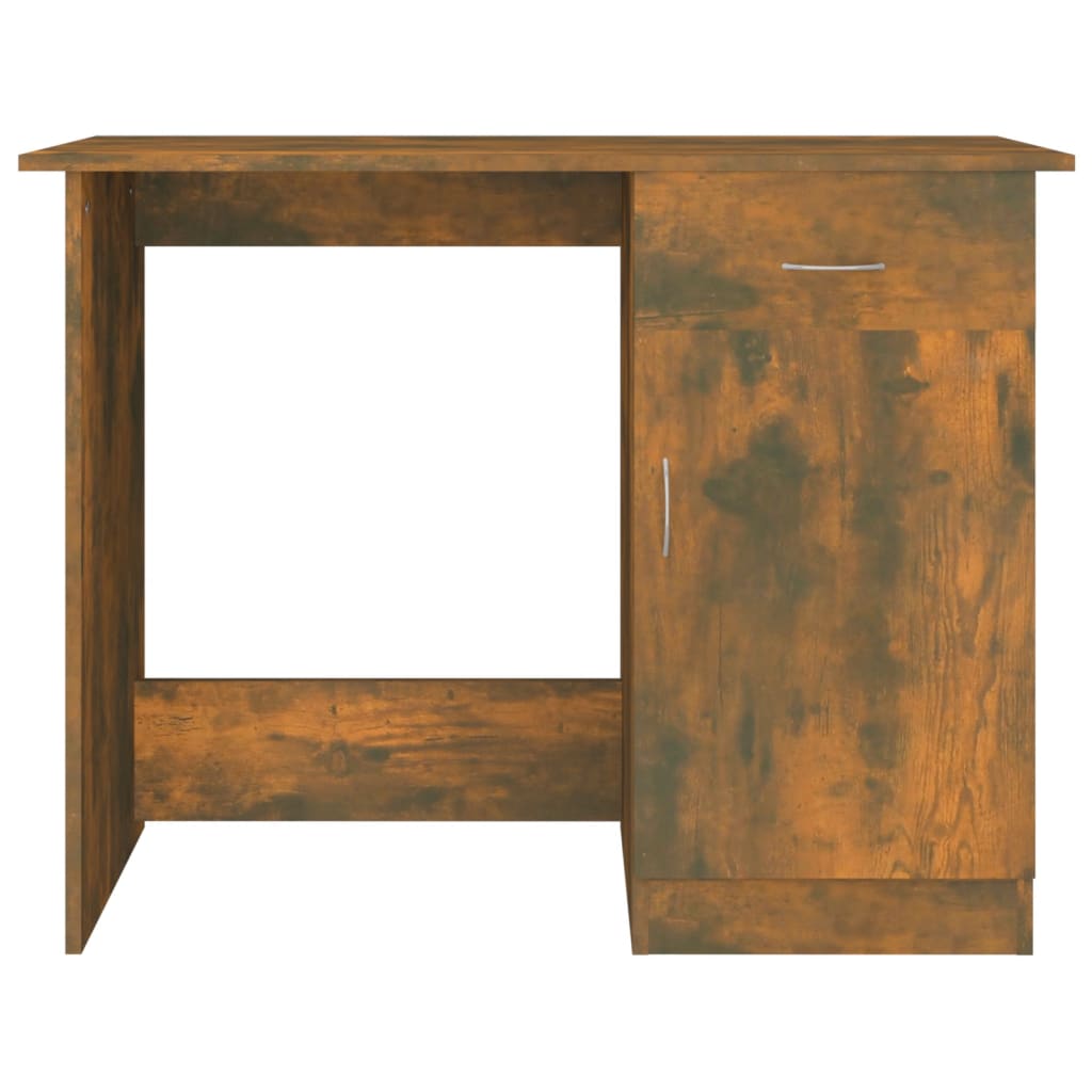 Bureau chêne fumé 100x50x76 cm matière bois