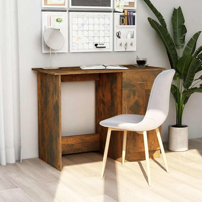 Schreibtisch Räuchereiche 100x50x76 cm Holzwerkstoff