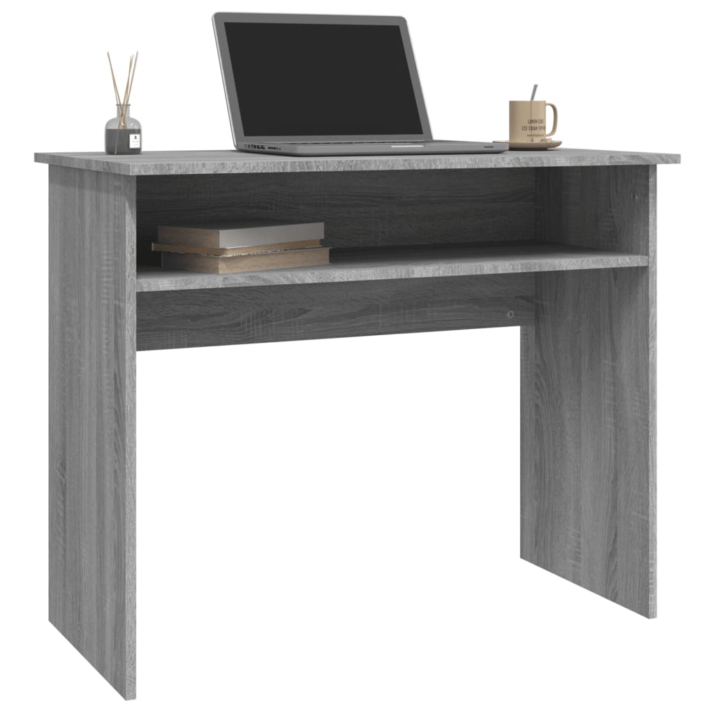 Bureau Sonoma gris 90x50x74 cm matériau bois