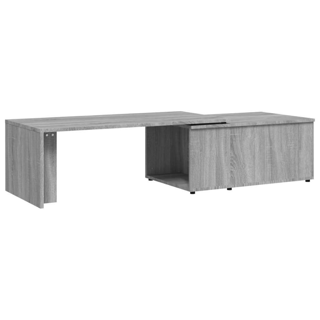 Table basse Sonoma grise 150x50x35 cm en bois