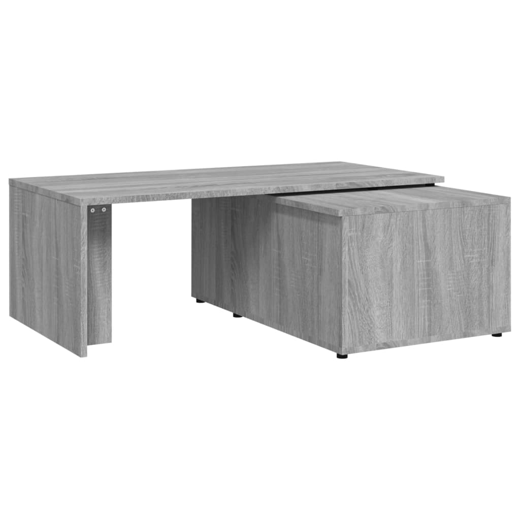 Table basse Sonoma grise 150x50x35 cm en bois
