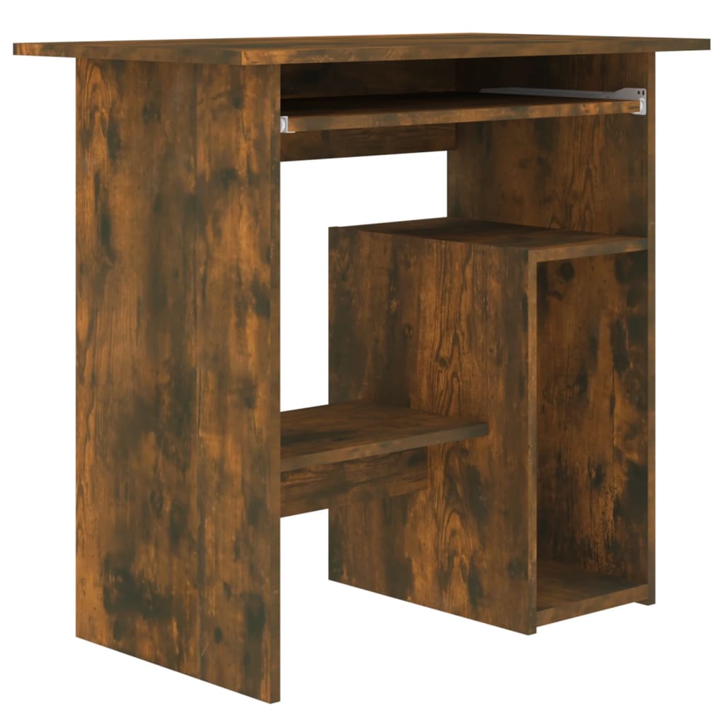 Bureau chêne fumé 80x45x74 cm matière bois