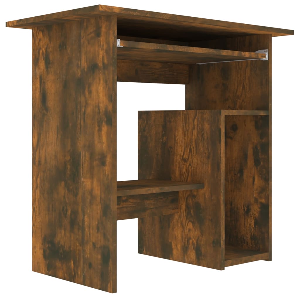 Bureau chêne fumé 80x45x74 cm matière bois