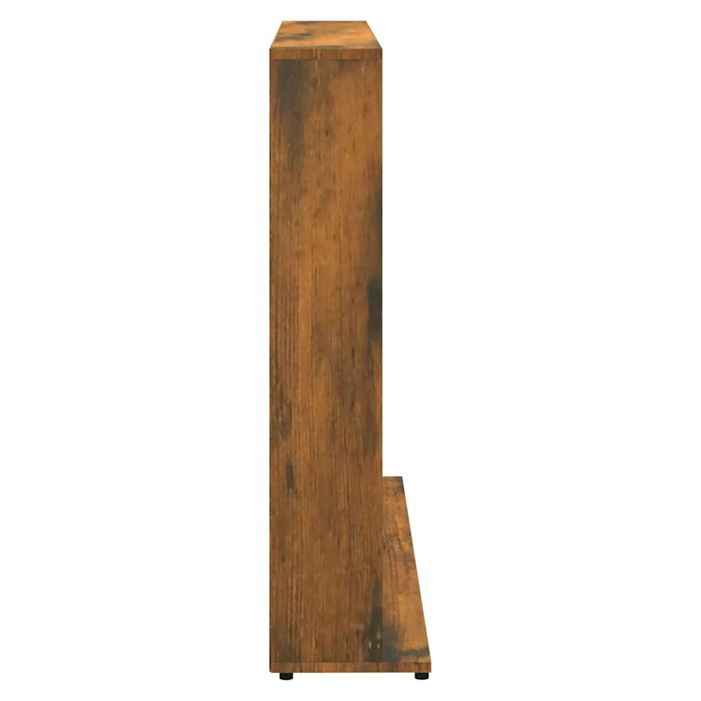 Étagère à CD en chêne fumé 100x23x89,5 cm matériau bois