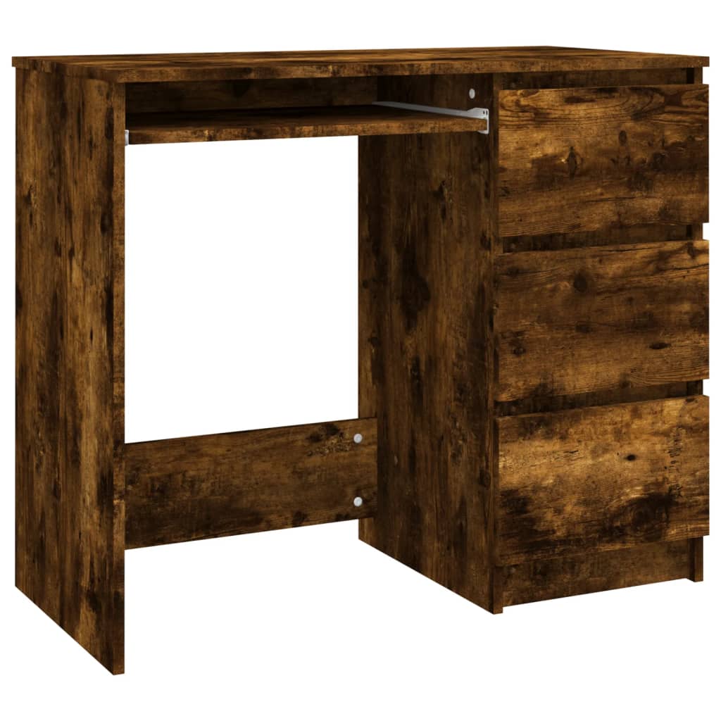 Schreibtisch Räuchereiche 90x45x76 cm Holzwerkstoff