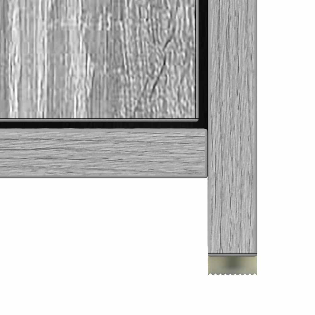 Badezimmerschrank Grau Sonoma 30x30x183,5 cm Holzwerkstoff