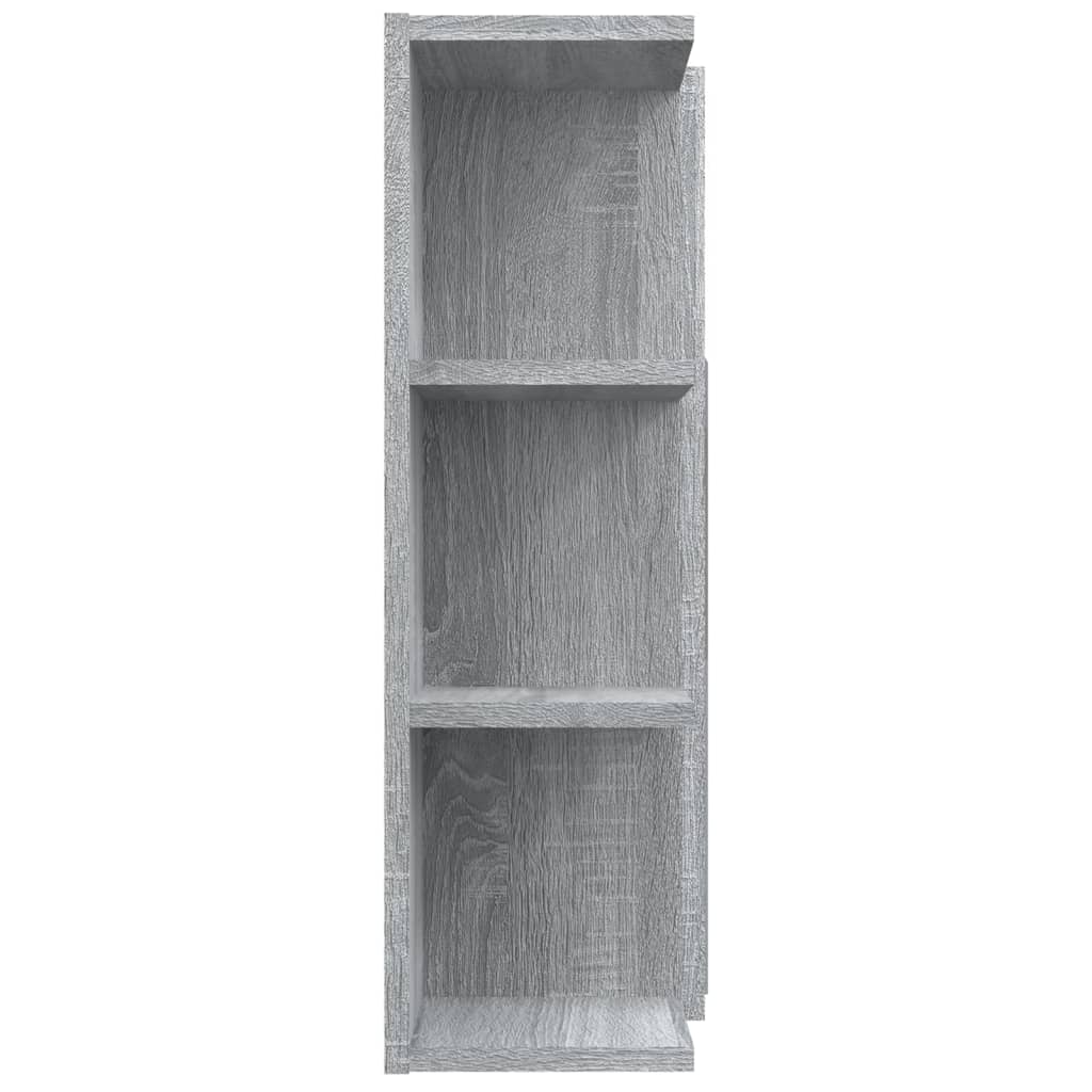 Armoire de toilette avec miroir gris Sonoma 80x20,5x64 cm en bois