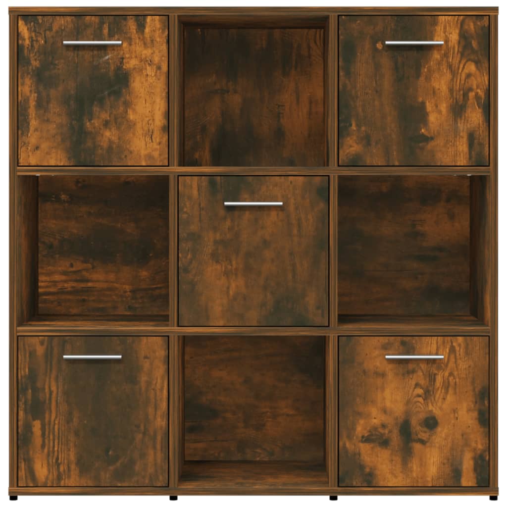 Bookshelf Smoked Oak 90x30x90 cm Wood Material